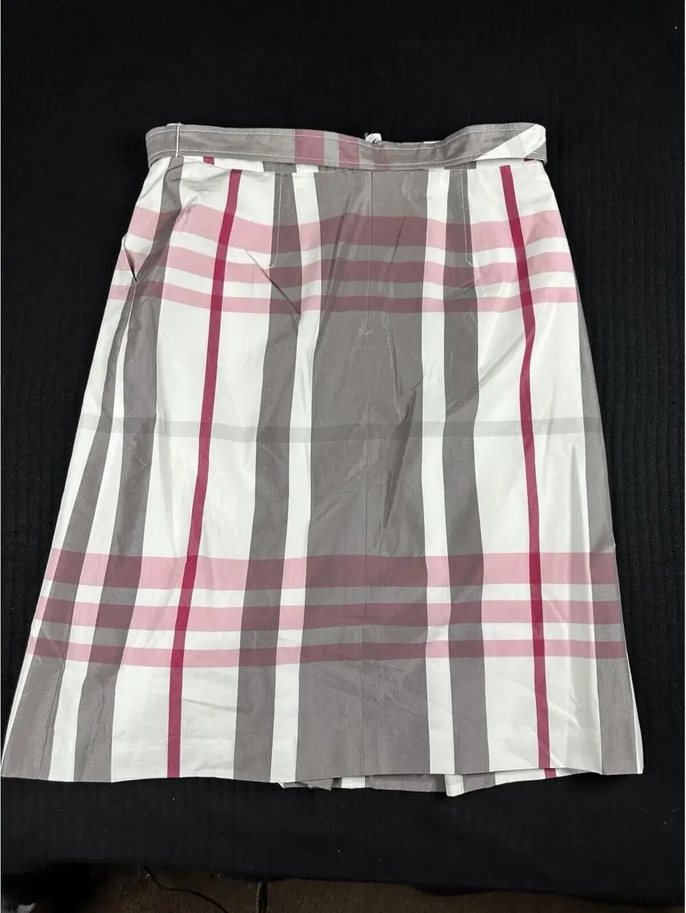 🌸✨ Daniel Hechter Paris Plaid Belted A-Line Skirt ✨🌸